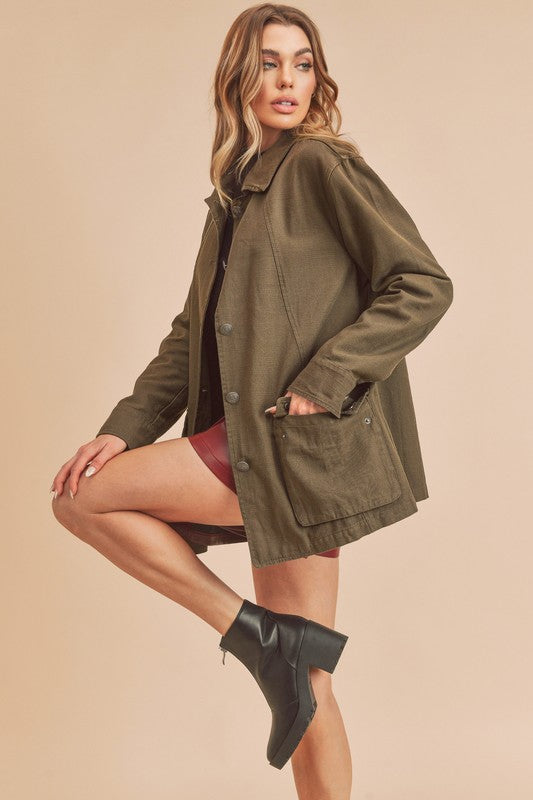 Women’s Renay Oversized Utility Pockets Jacket | Zarnesh