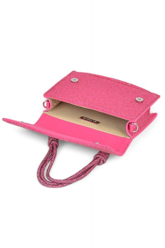 Women Rhinestone Top Handle Rhinestone Crossbody Bag | Zarnesh