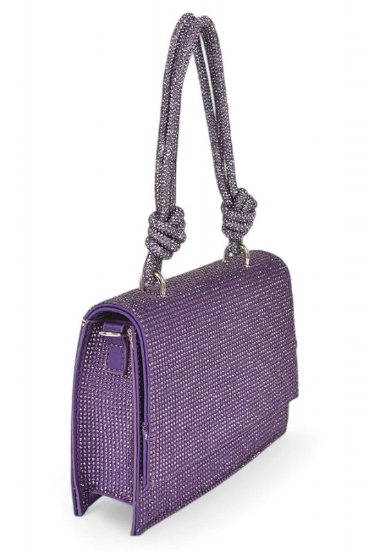 Women Rhinestone Top Handle Rhinestone Crossbody Bag | Zarnesh