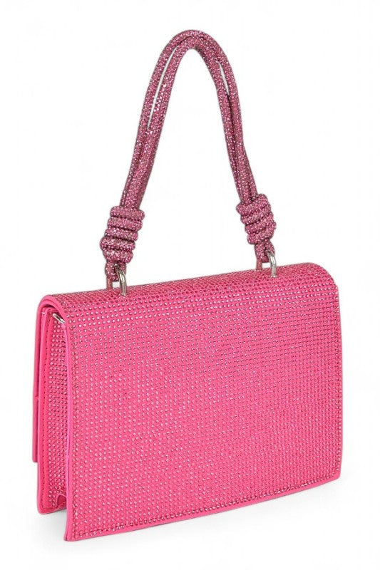 Women Rhinestone Top Handle Rhinestone Crossbody Bag | Zarnesh