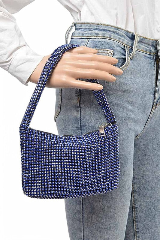 Women Rhinestone Iconic Rhinestone Evening Clutch Swing Bag | Zarnesh