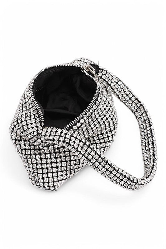 Women Rhinestone Iconic Rhinestone Evening Clutch Swing Bag | Zarnesh
