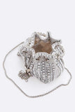 Women’s Rhinestone Iconic Top Handle Bucket Bag | Zarnesh