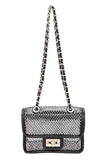 Women Rhinestone Mesh Turn Lock Iconic Shoulder Bag Zarnesh
