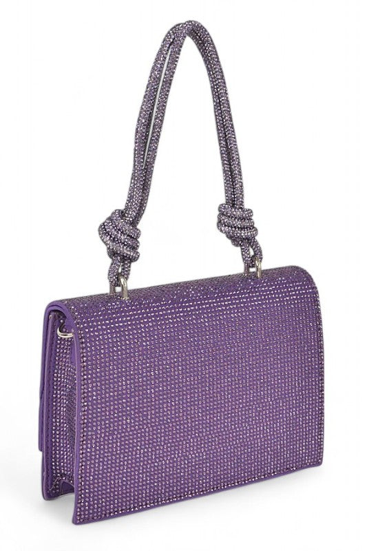 Women Rhinestone Top Handle Rhinestone Crossbody Bag | Zarnesh