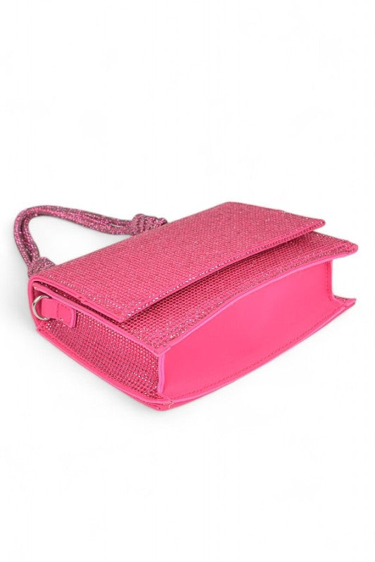 Women Rhinestone Top Handle Rhinestone Crossbody Bag | Zarnesh