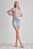Women Romantic V Neck Balloon Sleeve Tie Back Bodysuit Zarnesh