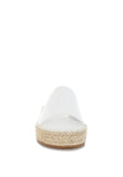 Women Scalar Genuine Leather Espadrille Flatforms Sandal Zarnesh