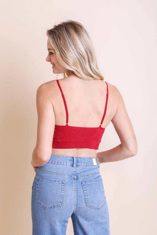 Women Seamless Padded Textured Scoop Neck Regular Fit Brami Zarnesh