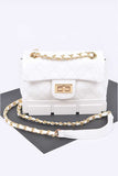 Women Silicon Bottom Quilted Shoulder Strap Bag Zarnesh
