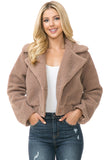 Women Solid Faux Fur Regular Long sleeve Jacket | Zarnesh