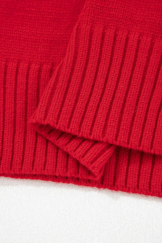 Women’s Solid V-Neck Collared Ribbed Edge Sweater | Zarnesh