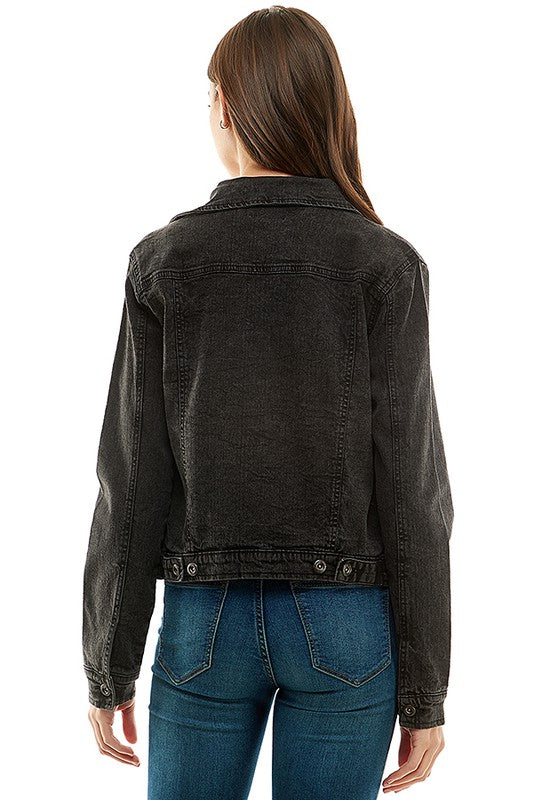Women Spandex Ladies Casual Denim Jacket | Zarnesh