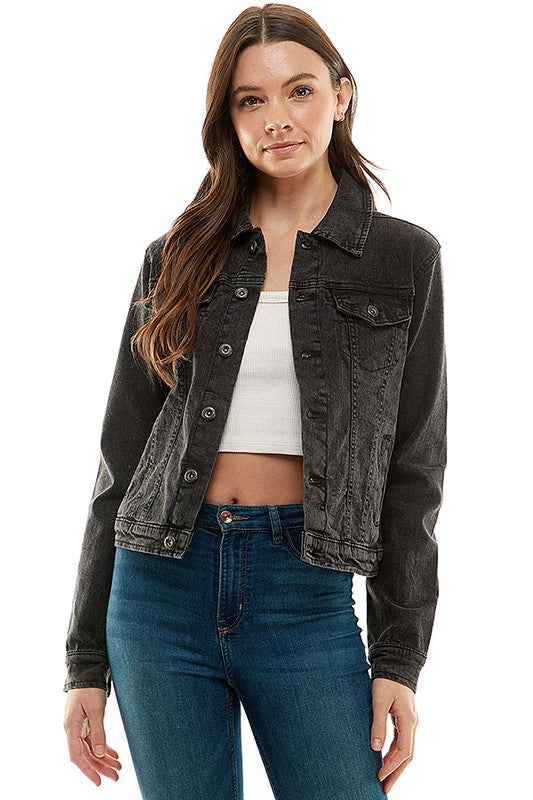 Women Spandex Ladies Casual Denim Jacket | Zarnesh