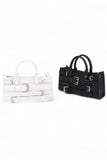 Womens Strapy Buckle Top Handle Y2K Crossbody Bag | Zarnesh