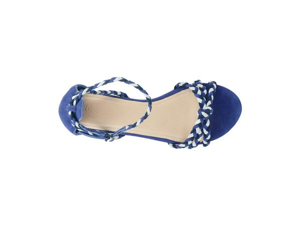 Women's Stylish Braided Ankle Strap Block Heel | Zarnesh
