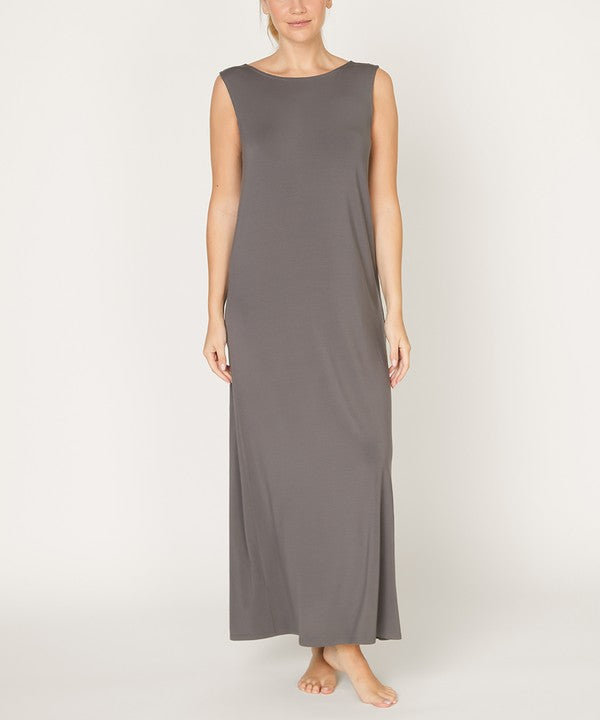 Women Summer Reversible V neck Sleeveless A Line Tank Dress Zarnesh