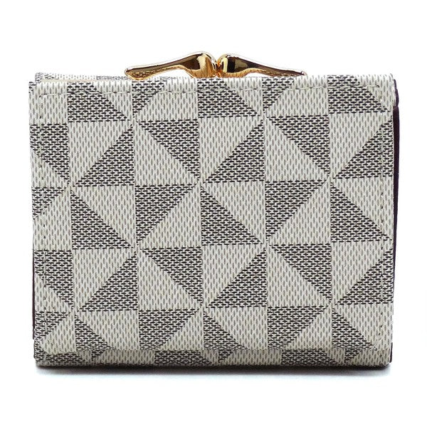 Womens PM Monogram Kiss Lock Tri-fold Wallet | Zarnesh