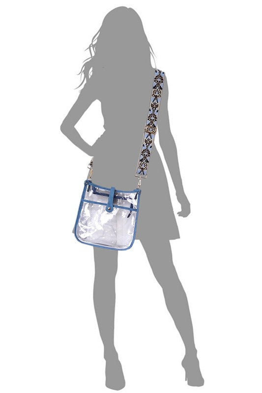 Women’s Transparent Guitar Strap Crossbody Bag | Zarnesh