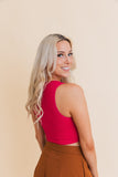Women Ultra Comfy Everyday Plunge Neckline Ribbed Crop Top Zarnesh