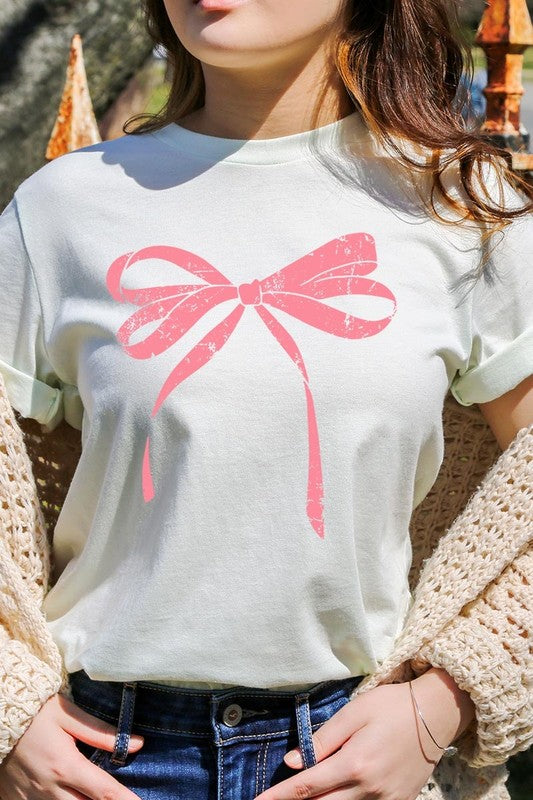 Women’s Valentine Bow Graphic Plus Tee | Zarnesh