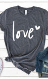 Women Valentines Day Love Graphic Tee Shirt Zarnesh