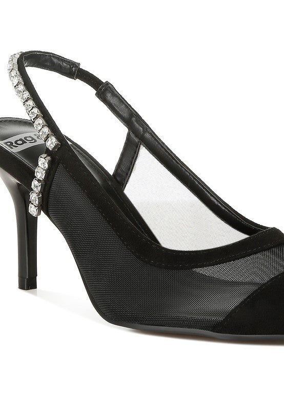 Women Yaga Stiletto Heel Slingback Stiletto Heel Sandals | Zarnesh