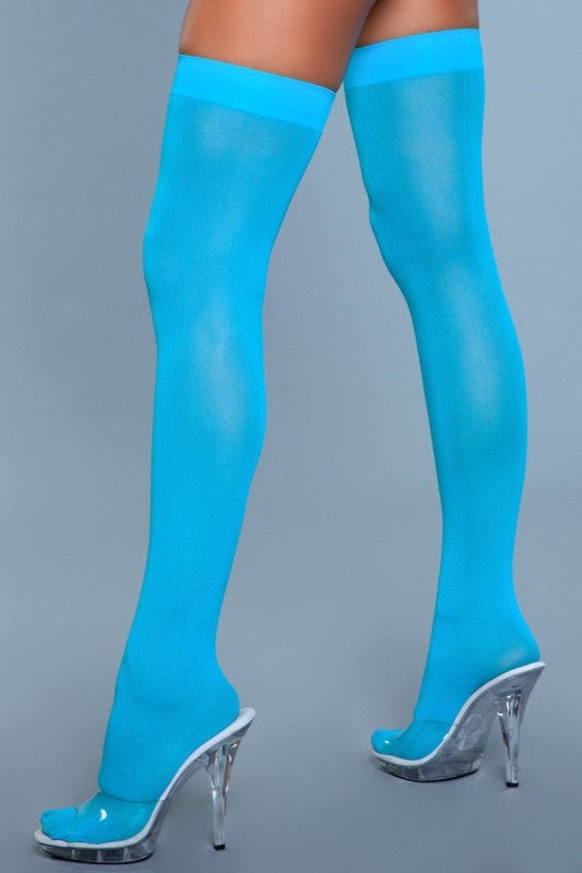 Women’s 1932 Opaque Nylon Thigh Highs by Be Wicked | Zarnesh