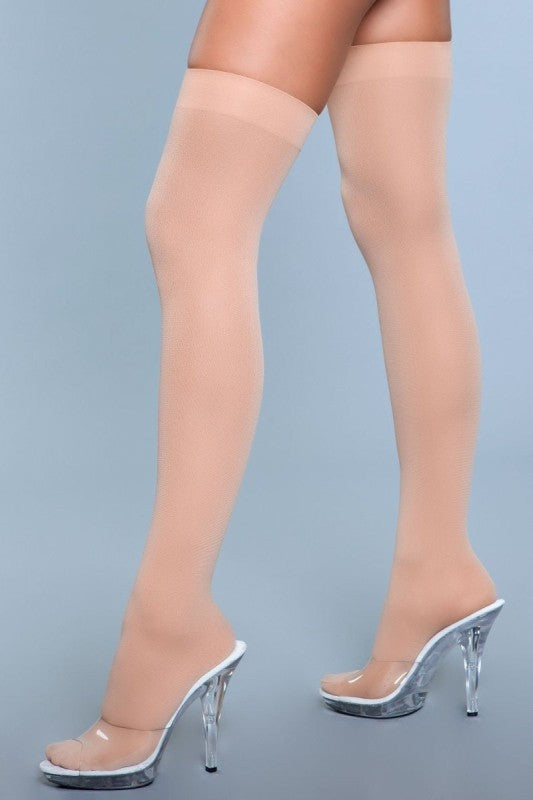 Women’s 1932 Opaque Nylon Thigh Highs by Be Wicked | Zarnesh