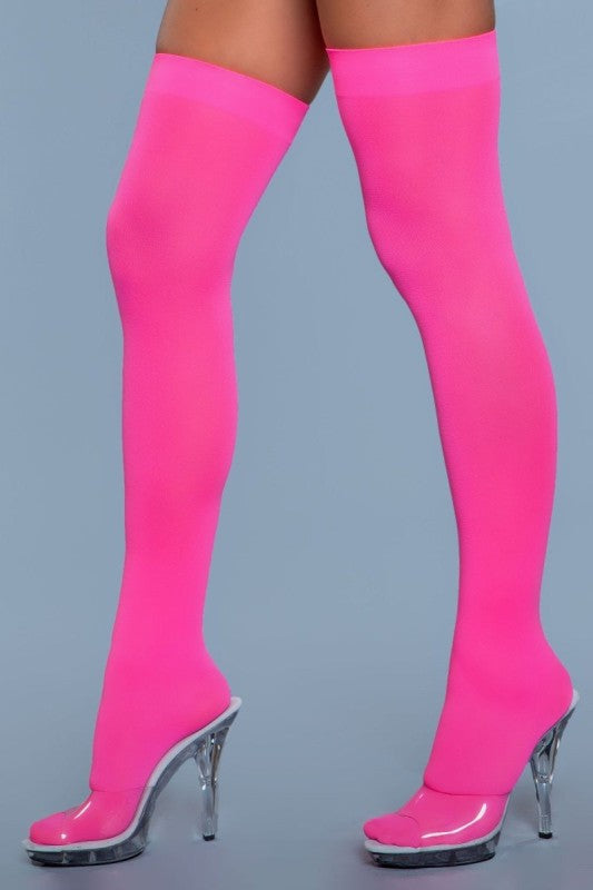Women’s 1932 Opaque Nylon Thigh Highs by Be Wicked | Zarnesh