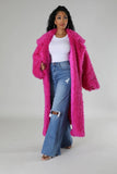 Women’s ATHINA Belted Faux Fur Teddy Winter Heavy Jacket | Zarnesh