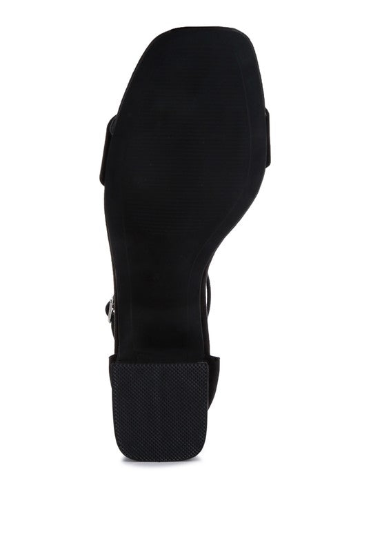 Women Eshe Block Heel Sandals Zarnesh