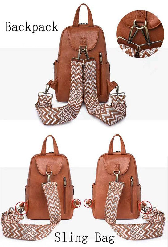 Alba Convertible Backpack Sling Zarnesh - Zarnesh