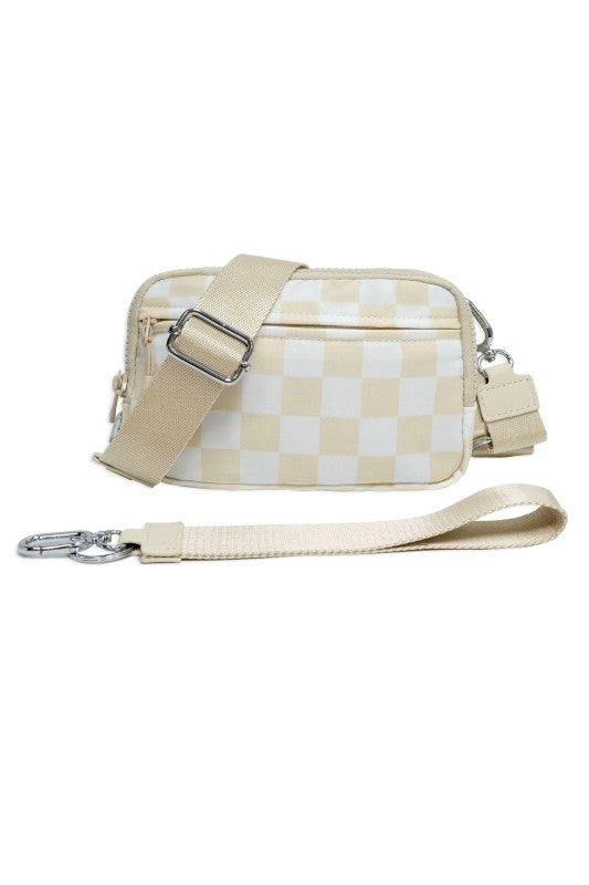 Women’s Checkered Sydney Oversize Convertible Crossbody Bag | Zarnesh