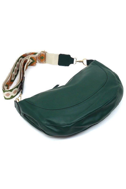Women's Aztec Guitar Strap Slouchy Crossbody Bag | Zarnesh