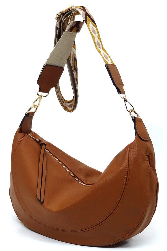 Women's Aztec Guitar Strap Slouchy Crossbody Bag | Zarnesh