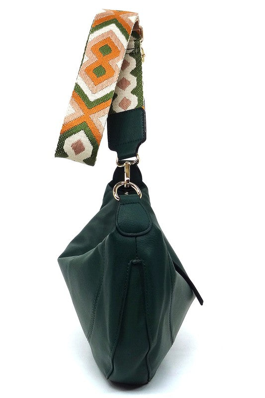 Women's Aztec Guitar Strap Slouchy Crossbody Bag | Zarnesh
