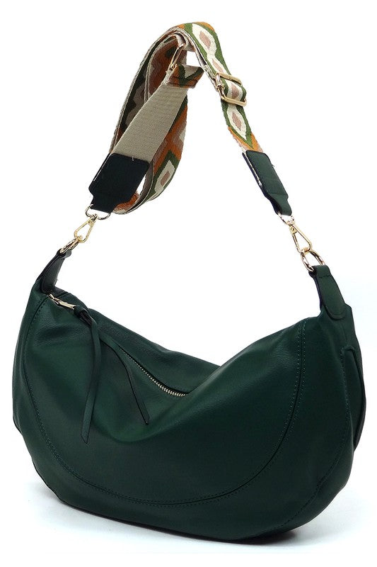 Women's Aztec Guitar Strap Slouchy Crossbody Bag | Zarnesh