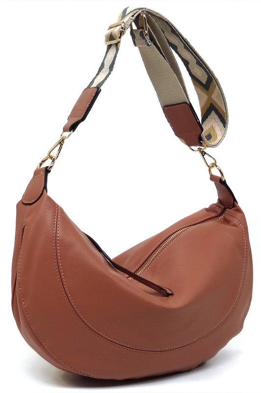 Women's Aztec Guitar Strap Slouchy Crossbody Bag | Zarnesh