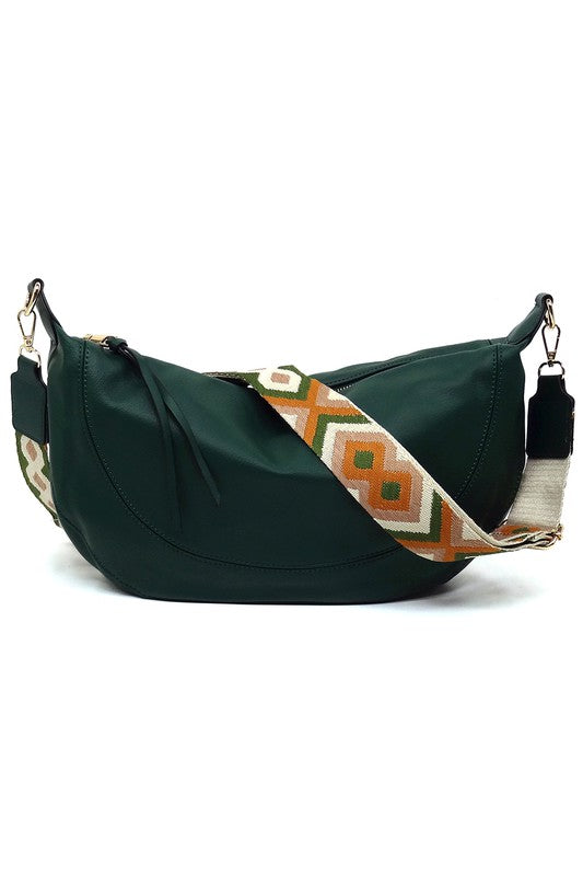 Women's Aztec Guitar Strap Slouchy Crossbody Bag | Zarnesh