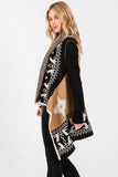 Women’s Aztec Pattern Fringe Cardigan Wrap | Zarnesh