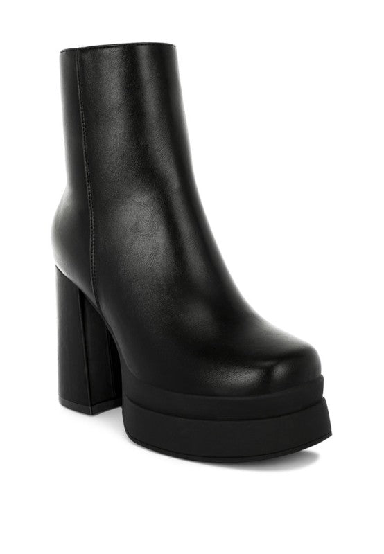 Women’s Baltese Zip-Up Block Heel Ankle Boots | Zarnesh