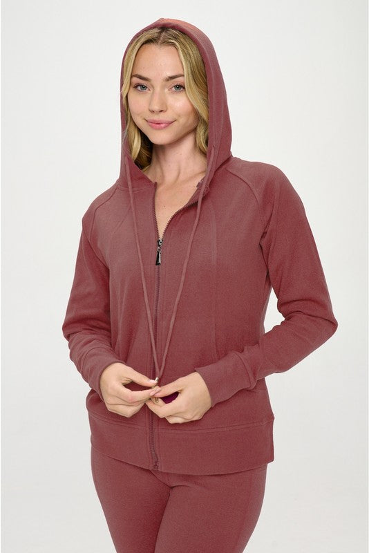 Women's Basic Fall Casual Active Hoodie Set | Zarnesh