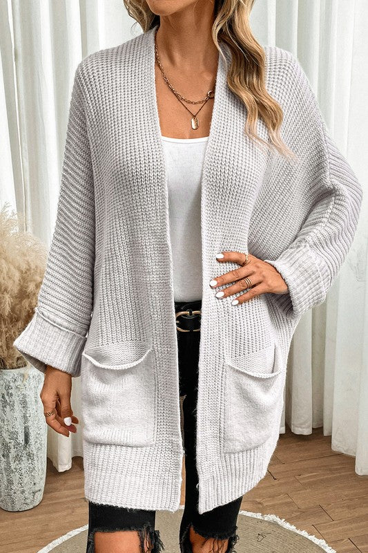 Women's Batwing Sleeve Oversized Cable Knit Cardigan | Zarnesh