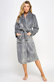 Women’s Beverly Heart Print Plush Robe | Zarnesh