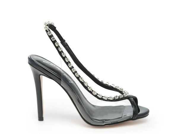 Women's Camarine Clear Stiletto Sling-back | Zarnesh