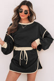 Women’s Colorblock Top and Drawstring Skirt Set | Zarnesh