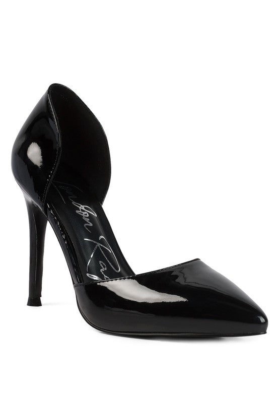 Women's Candy Cane Patent Pu Slip On Stiletto Heels |Zarnesh