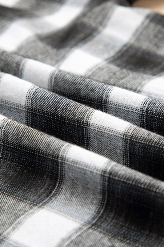 Women’s Stripe Plaid Edge Half-Placket Blouse | Zarnesh