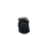 Women's Stylish Black Slingback Block Stake Heels | Zarnesh